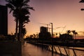 Early morning picture of the Dubai Creek Harbour.New area of Dubai