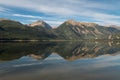 Early Morning Reflections of Mount Hope, Twin Peaks and Mount Rinker in Late August. Royalty Free Stock Photo