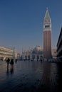 Early morning at San Marco square Royalty Free Stock Photo