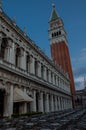 Early Morning Scene at Piazza San Marco, Venice Royalty Free Stock Photo