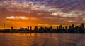 Early morning Seattle ferry ride out to BAinbridge Island Royalty Free Stock Photo