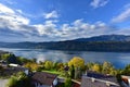 Early morning in the spa town of Millstatt am See, Austria Royalty Free Stock Photo