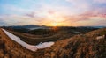 Early morning spring Carpathian mountains Royalty Free Stock Photo