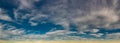 Early morning spring cloud formation , panorama format