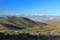 Sierra Nevada from White Mountains in Morning Light, Eastern California, USA Royalty Free Stock Photo