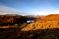 Sunlight on the Loughrigg Fell Royalty Free Stock Photo