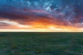 Early morning sunrise in badlands Royalty Free Stock Photo