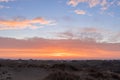 early morning sunrise on the dunes with nice view Royalty Free Stock Photo