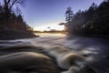 Early morning sunrise at Indian Lake Adirondacks New York Royalty Free Stock Photo