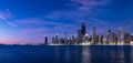 Early morning sunrise over downtown Chicago, Illinois Royalty Free Stock Photo