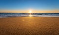 Early morning, sunrise over sea. Royalty Free Stock Photo