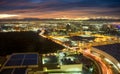 Early morning sunrise over valley of fire and las vegas Royalty Free Stock Photo