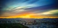 Early morning sunrise over valley of fire and las vegas Royalty Free Stock Photo