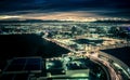 Early morning sunrise over valley of fire and las vegas Royalty Free Stock Photo