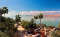 Early morning view of dead sea Royalty Free Stock Photo