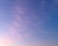 Early morning sunrise pink clouds over city Royalty Free Stock Photo