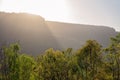 Early Morning Sunrise Rays On An Australian Mountain Range Royalty Free Stock Photo