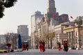 Early morning Tai Chi exercises Royalty Free Stock Photo