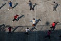 Early morning Tai Chi practice in Hong Kong Royalty Free Stock Photo