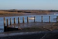 Early Morning, tides out, Harbour scene. Royalty Free Stock Photo