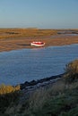 Early Morning, tides out, Harbour scene. Royalty Free Stock Photo