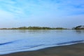 Early morning on Tybee Island beach Royalty Free Stock Photo