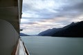 Early Morning View from cruise ship Juneau Alaska Royalty Free Stock Photo