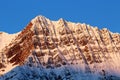 Mount Fryatt in the Canadian Rockies at sunrise Royalty Free Stock Photo