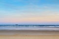 Early morning view over the beach at Polzeath Royalty Free Stock Photo