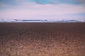 Early morning view over the beach at Polzeath Vintage Retro Filter. Royalty Free Stock Photo