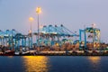 Early morning view of Port of Algeciras