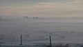 Early morning winter mist on the praries Royalty Free Stock Photo