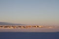 Early morning winter sunrise over Cambridge Bay, Nunavut Royalty Free Stock Photo