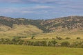 A Wyoming Mountain Landscape With A Blue Sky