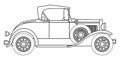 Early Motor Car Outline