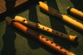 Early Music Historical Instrument - Baroque Recorders on display