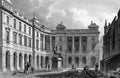 Antique Illustration of  Historic Square of Scottish City Royalty Free Stock Photo