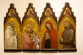 Four Saints Ambrogio Lorenzetti, Museo dell` Opera del Duomo, Siena, Italy, night