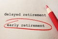 Early Retirement concept Royalty Free Stock Photo