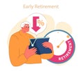 Early Retirement concept. Royalty Free Stock Photo