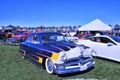 Early 1950`s Ford Sedan With Split Window & Custom Paint Royalty Free Stock Photo