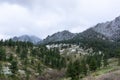 Early snow in the mountains near Boulder, Colorado