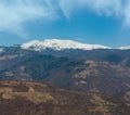 Early spring Carpathian mountains Royalty Free Stock Photo