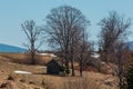 Early spring Carpathian mountains Royalty Free Stock Photo