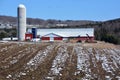 Early spring farm