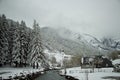 Early spring in Gavarnie, France Royalty Free Stock Photo