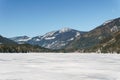 Early spring landscape of frozen Three Valley Lake Regional District of Columbia-Shuswap Canada