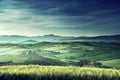 Early spring morning in Tuscany, Italy Royalty Free Stock Photo