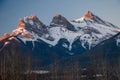 Early spring time in Canmore in Alberta, Canada Royalty Free Stock Photo