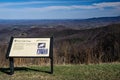 View of Rock Castle Gorge from the Blue Ridge Parkway, Virginia, USA Royalty Free Stock Photo